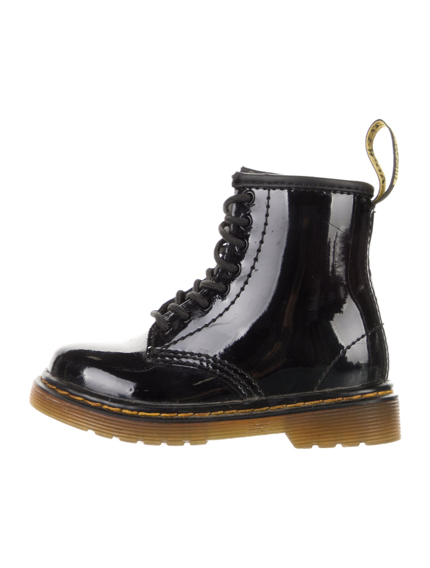 Dr. Martens Toddler Girls' Patent Leather Ankle Boots