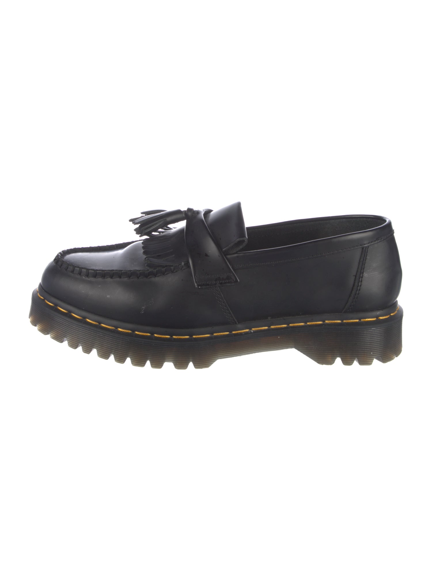 Dr. Martens Leather Tassel Accents Loafers