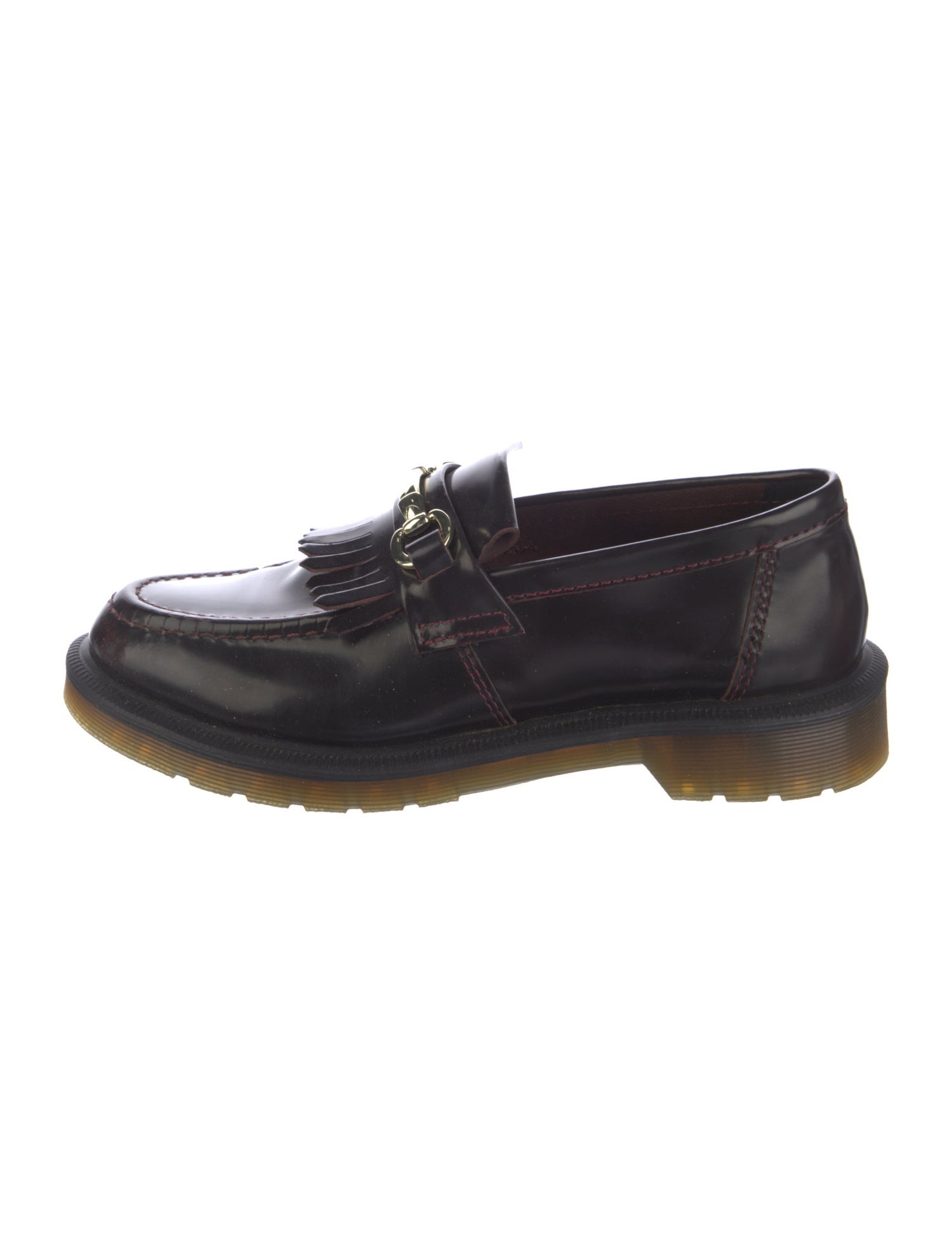Dr. Martens Patent Leather Tassel Accents Loafers