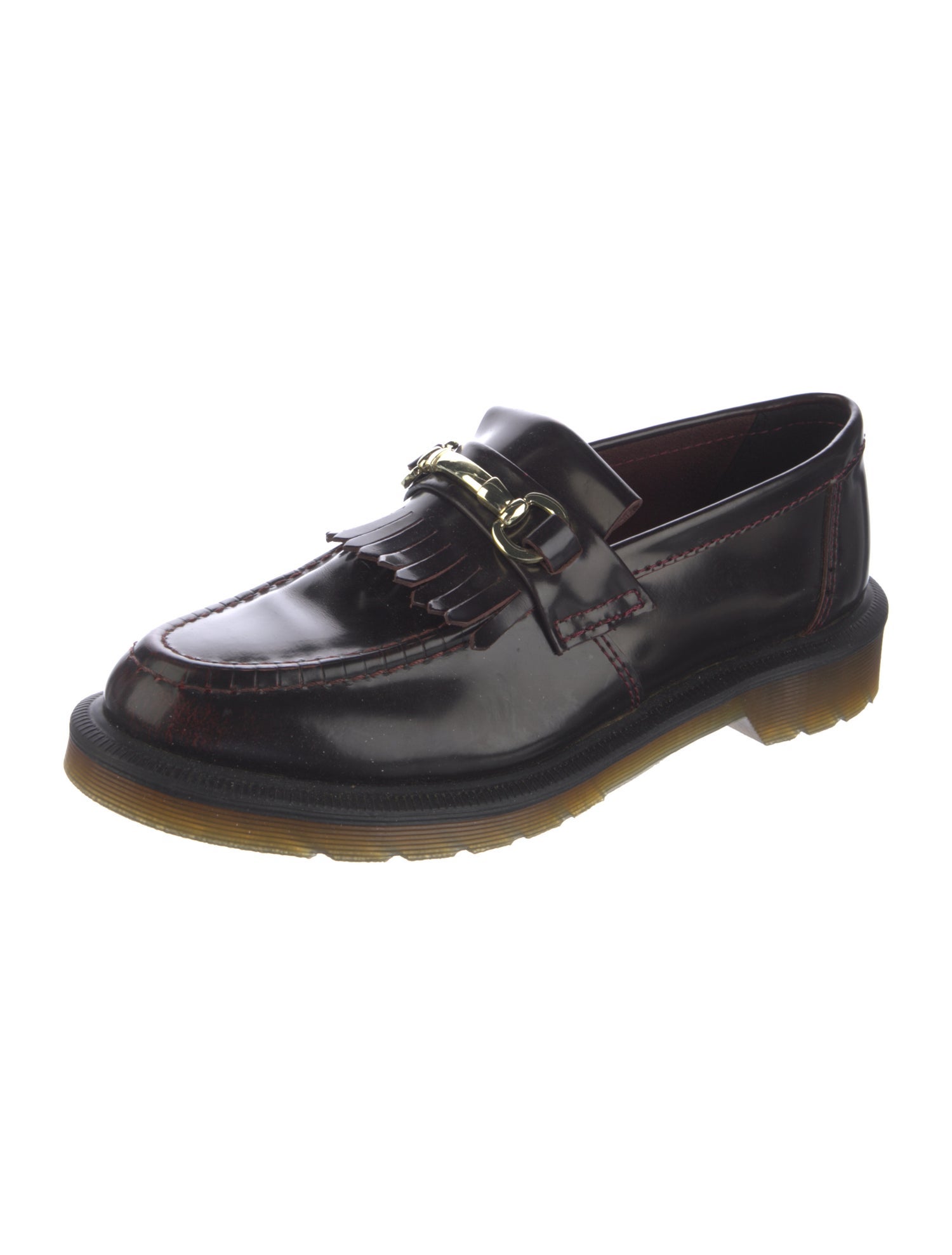 Dr. Martens Patent Leather Tassel Accents Loafers