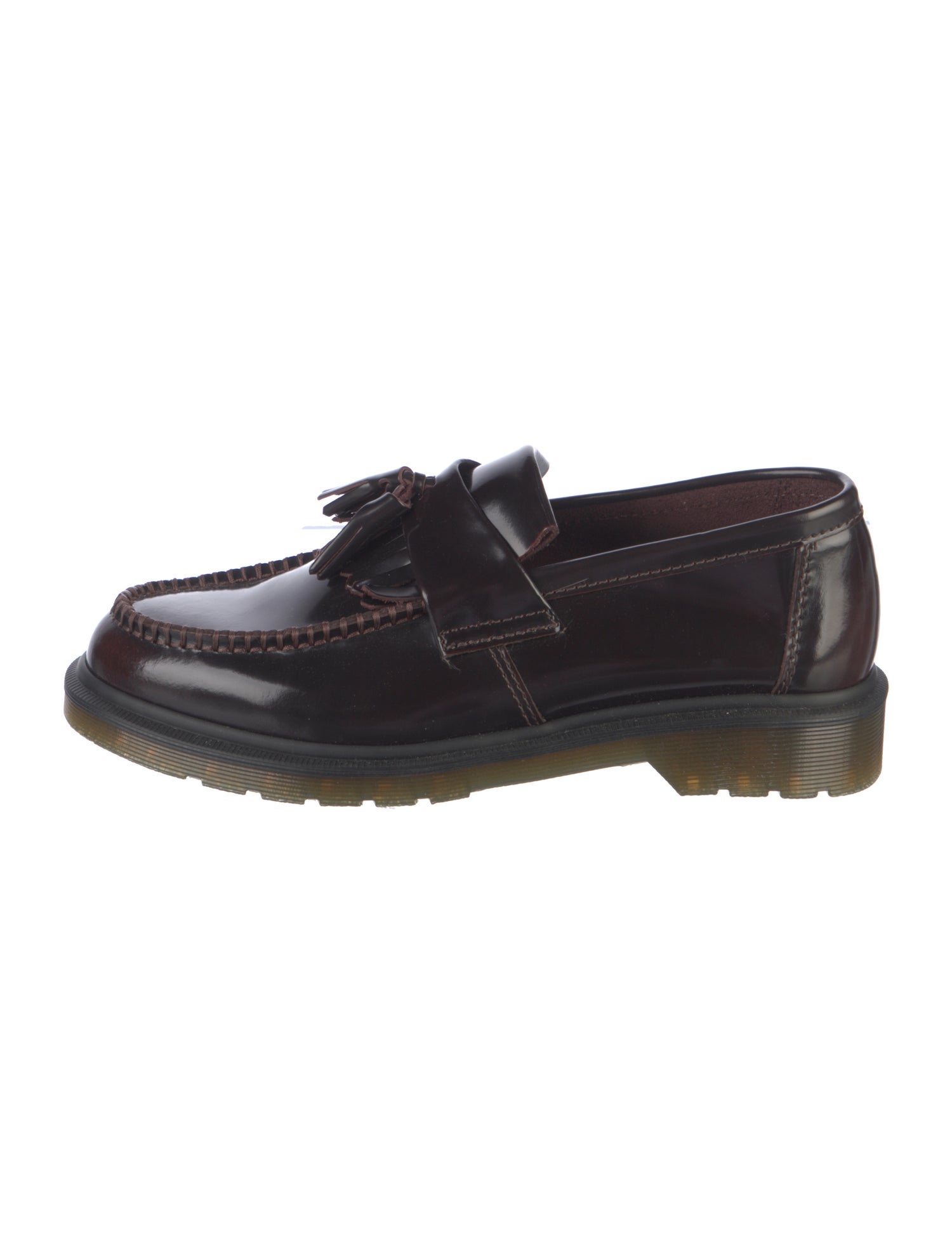 Dr. Martens Patent Leather Tassel Accents Dress Loafers
