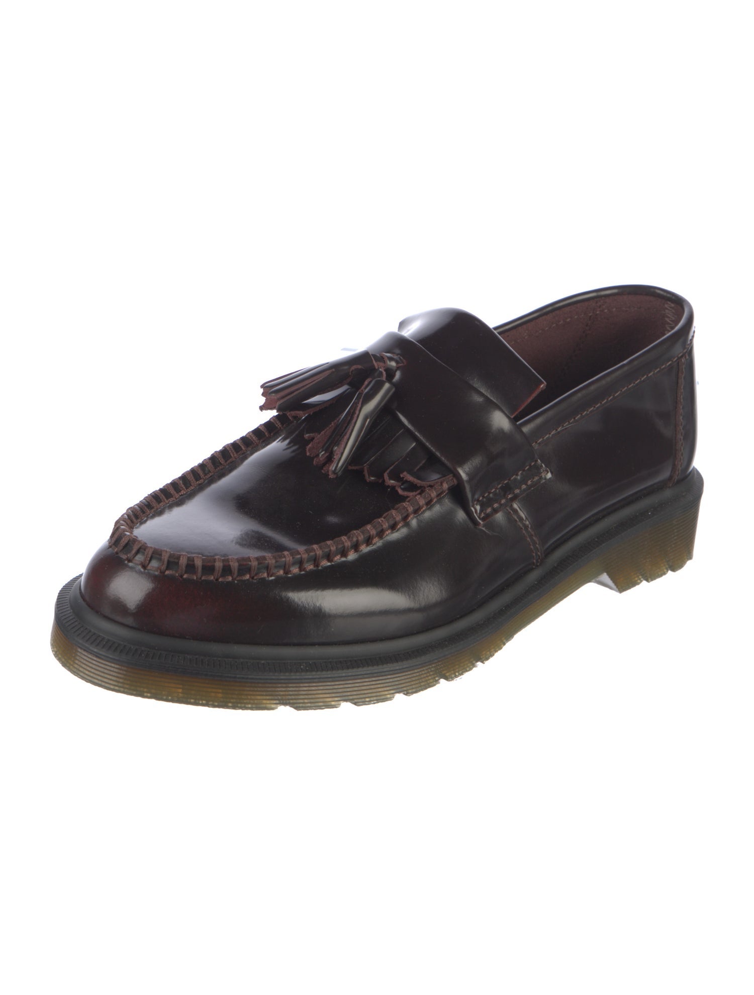 Dr. Martens Patent Leather Tassel Accents Dress Loafers