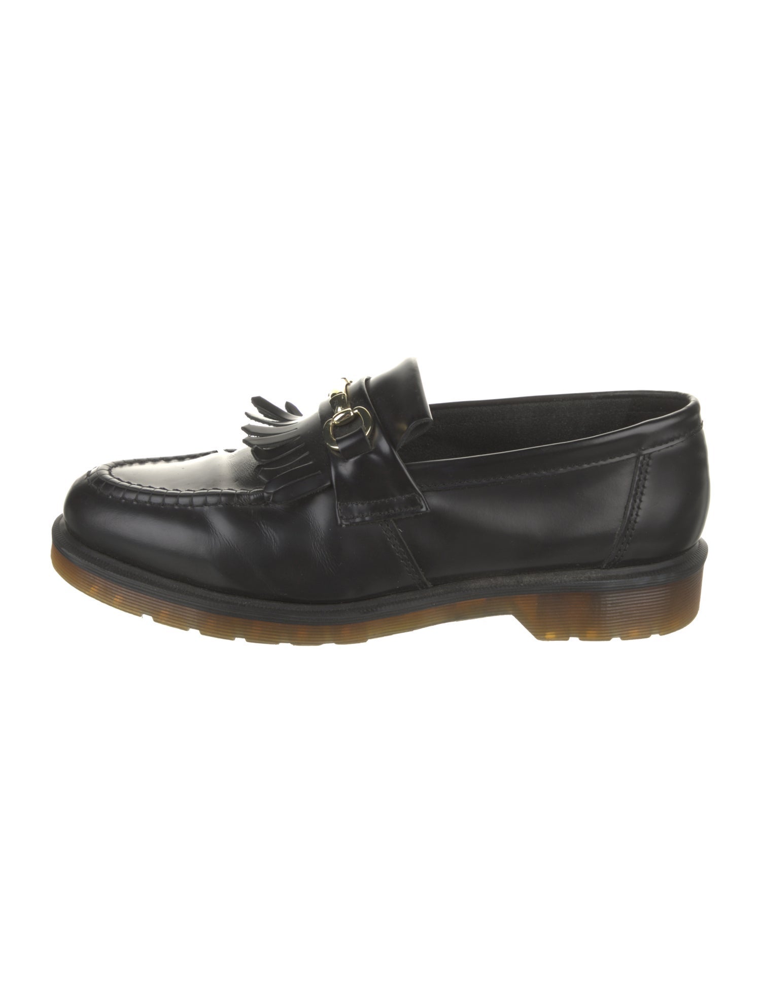 Dr. Martens Leather Tassel Accents Loafers