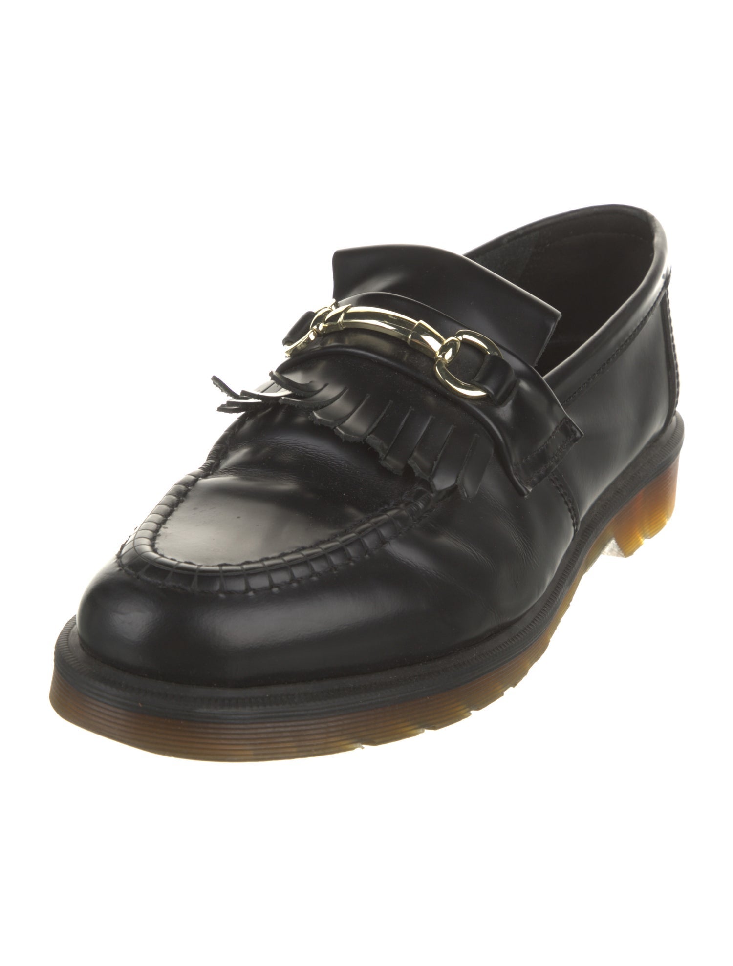 Dr. Martens Leather Tassel Accents Loafers