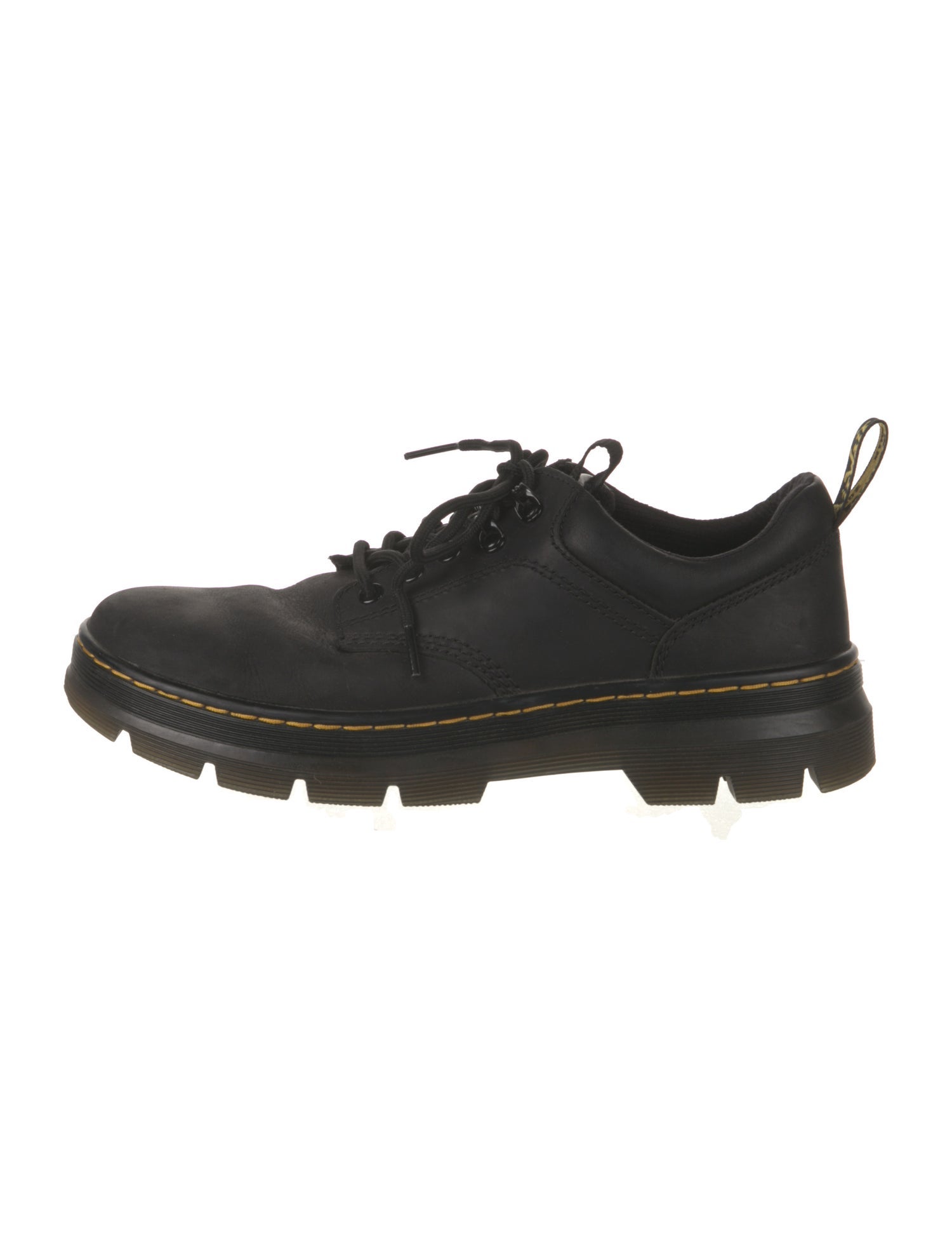 Dr. Martens Leather Whipstitch Trim Lace-Up Boots