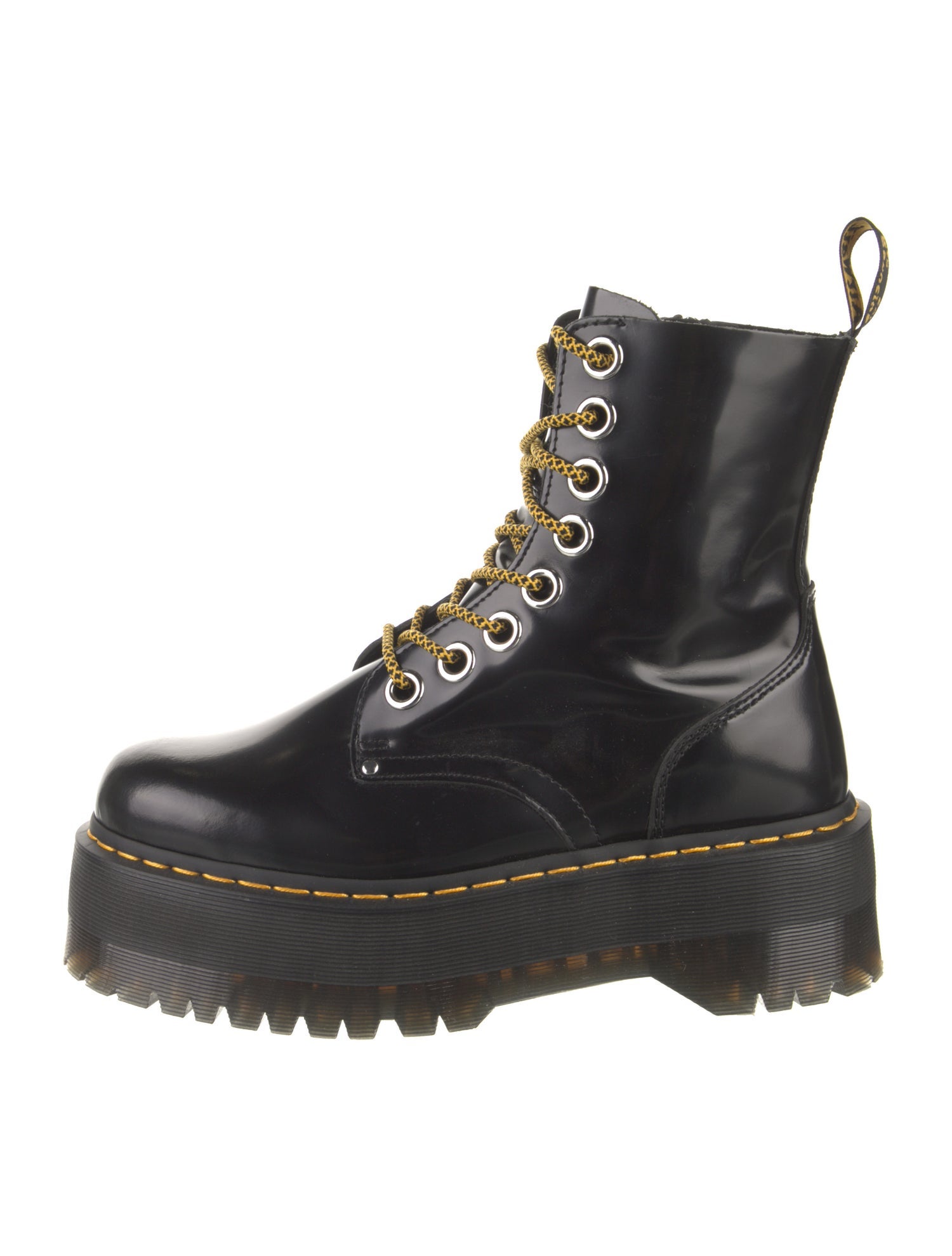 Dr. Martens Patent Leather Lace-Up Boots
