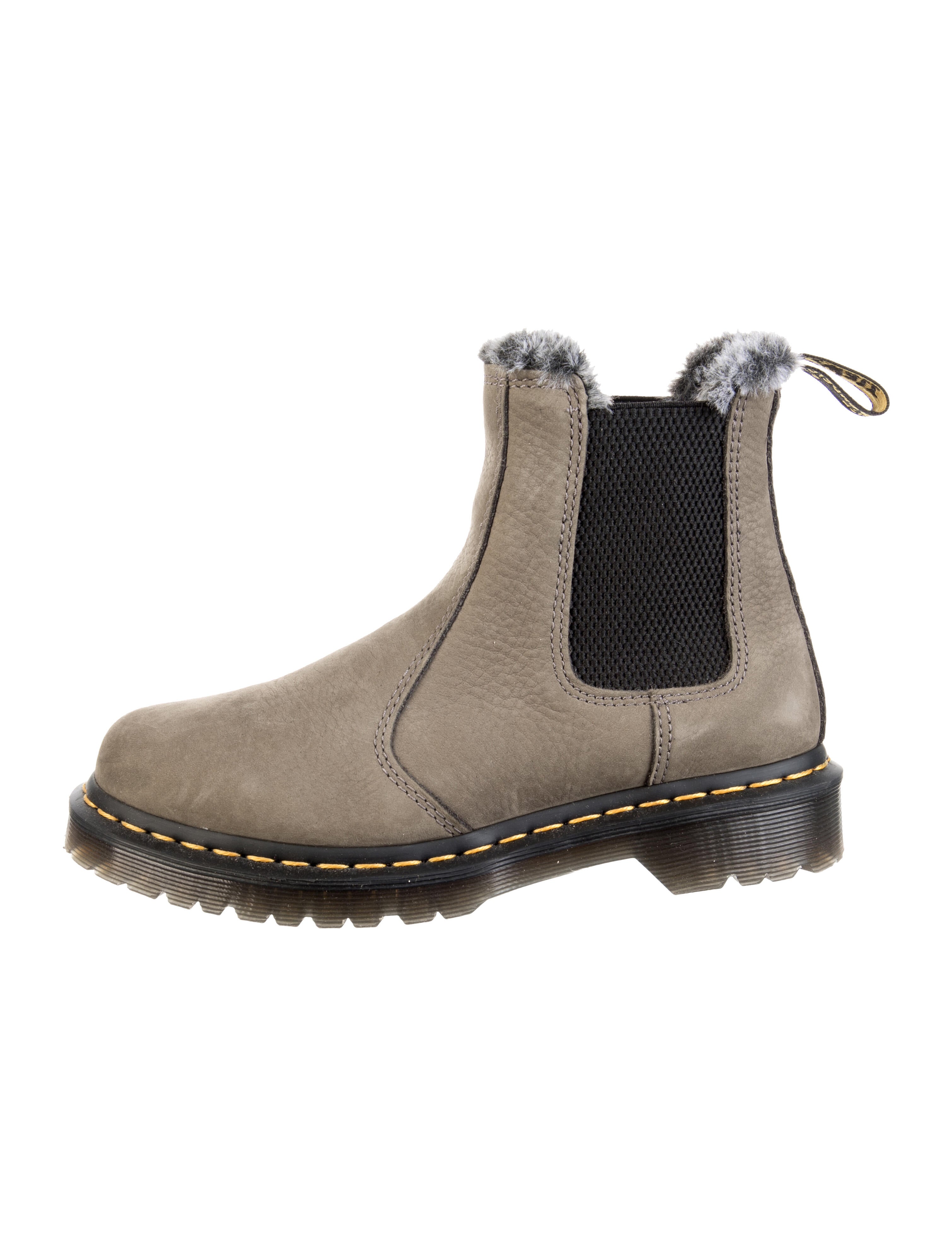 Dr. Martens Leather Whipstitch Trim Chelsea Boots