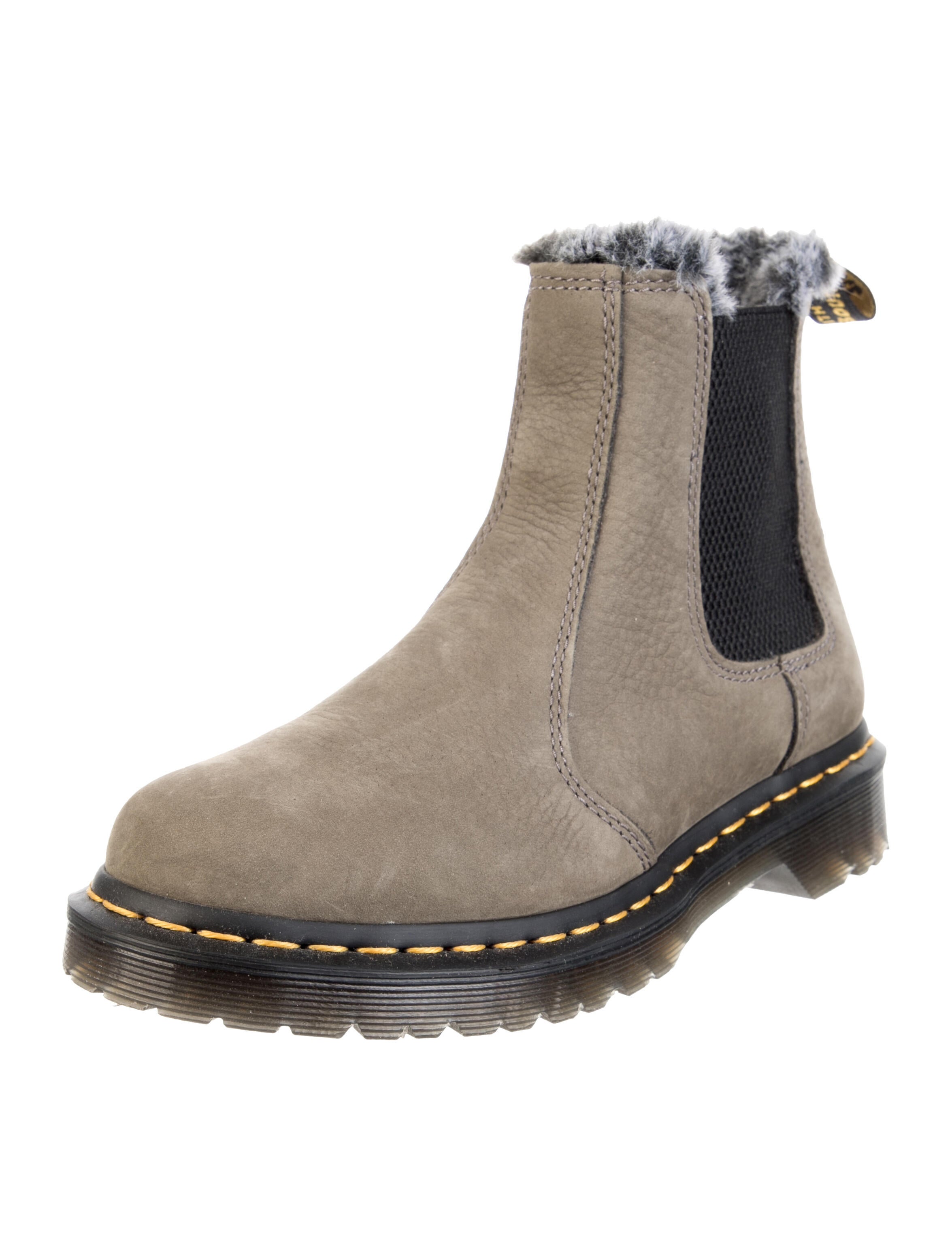 Dr. Martens Leather Whipstitch Trim Chelsea Boots