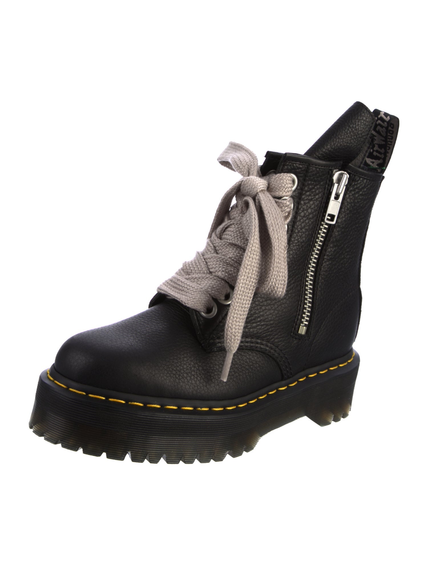 Rick Owens x Dr. Martens Leather Lace-Up Boots