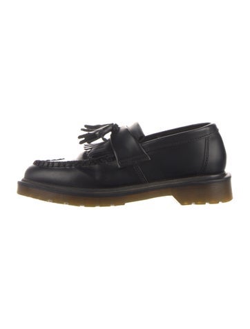 Pre-owned Dr. Martens Leather Tassel Accents Loafers In Black