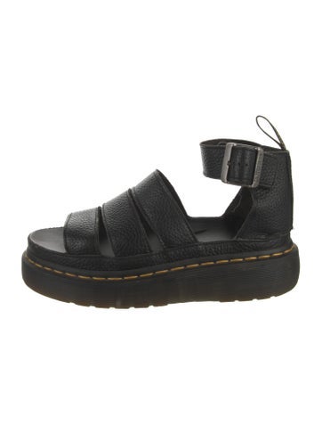 Pre-owned Dr. Martens Leather Sandals In Black
