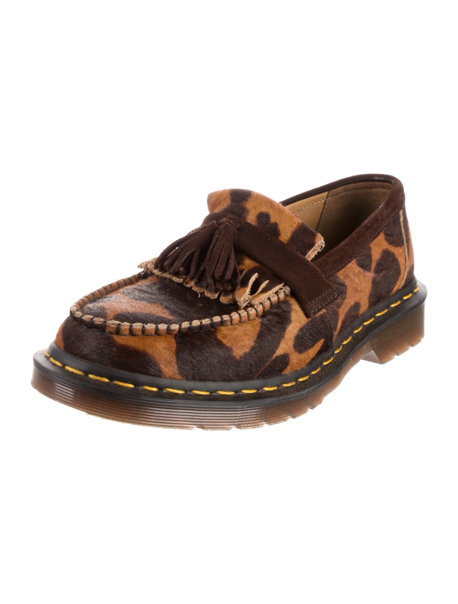 Dr. Martens Ponyhair Animal Print Dress Loafers