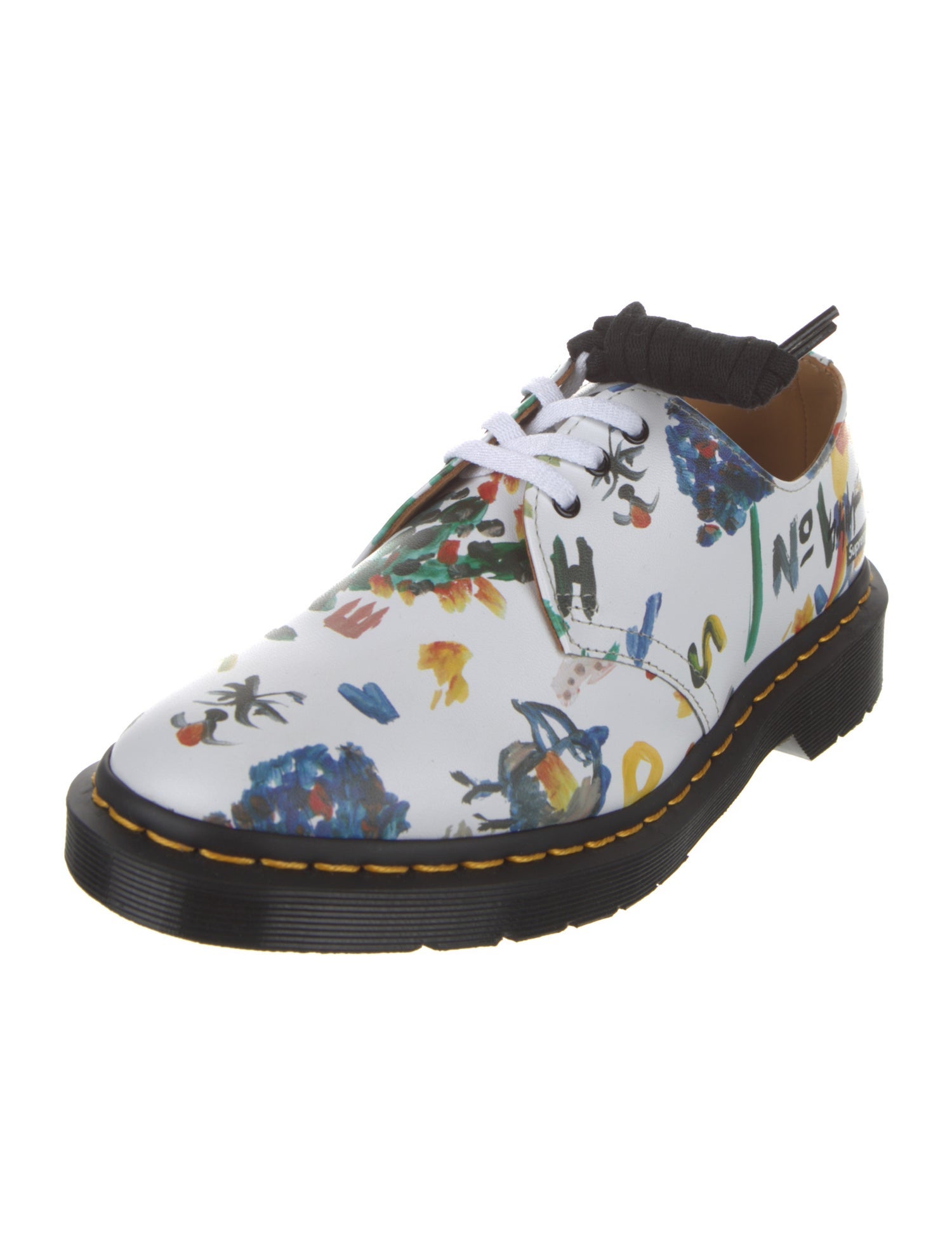 Dr. Martens Leather Graphic Print Flats