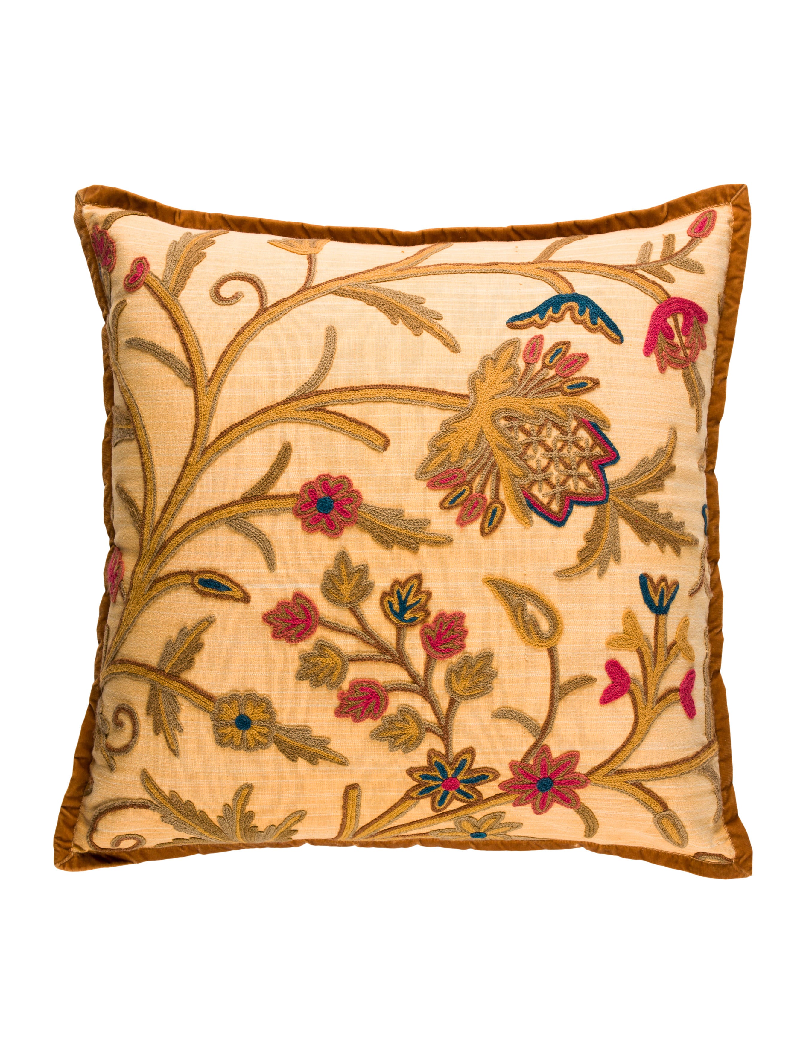 Dransfield & Ross Embroidered Pillow Pillows & Throws WDRNS20059
