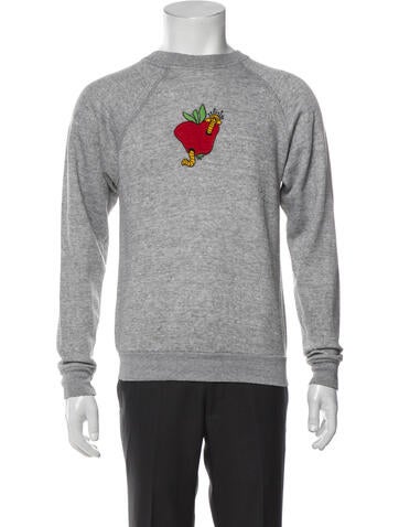 Drx Romanelli Sweaters Graphic Print Crew Neck Pullover M