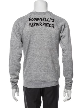 Drx Romanelli Graphic Print Crew Neck Pullover
