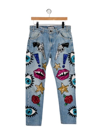 Discount Universe Mid-Rise Straight Leg Jeans