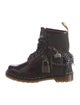 Dr. Martens x Marc Jacobs Leather Chain-Link Accents Combat Boots