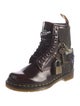 Dr. Martens x Marc Jacobs Leather Chain-Link Accents Combat Boots