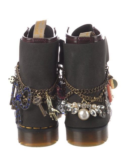 Dr. Martens x Marc Jacobs Leather Chain-Link Accents Combat Boots