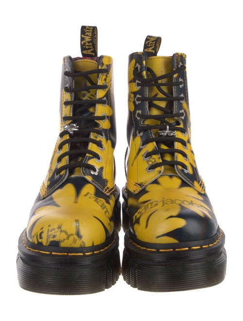 Dr. Martens x Marc Jacobs Leather Floral Print Combat Boots