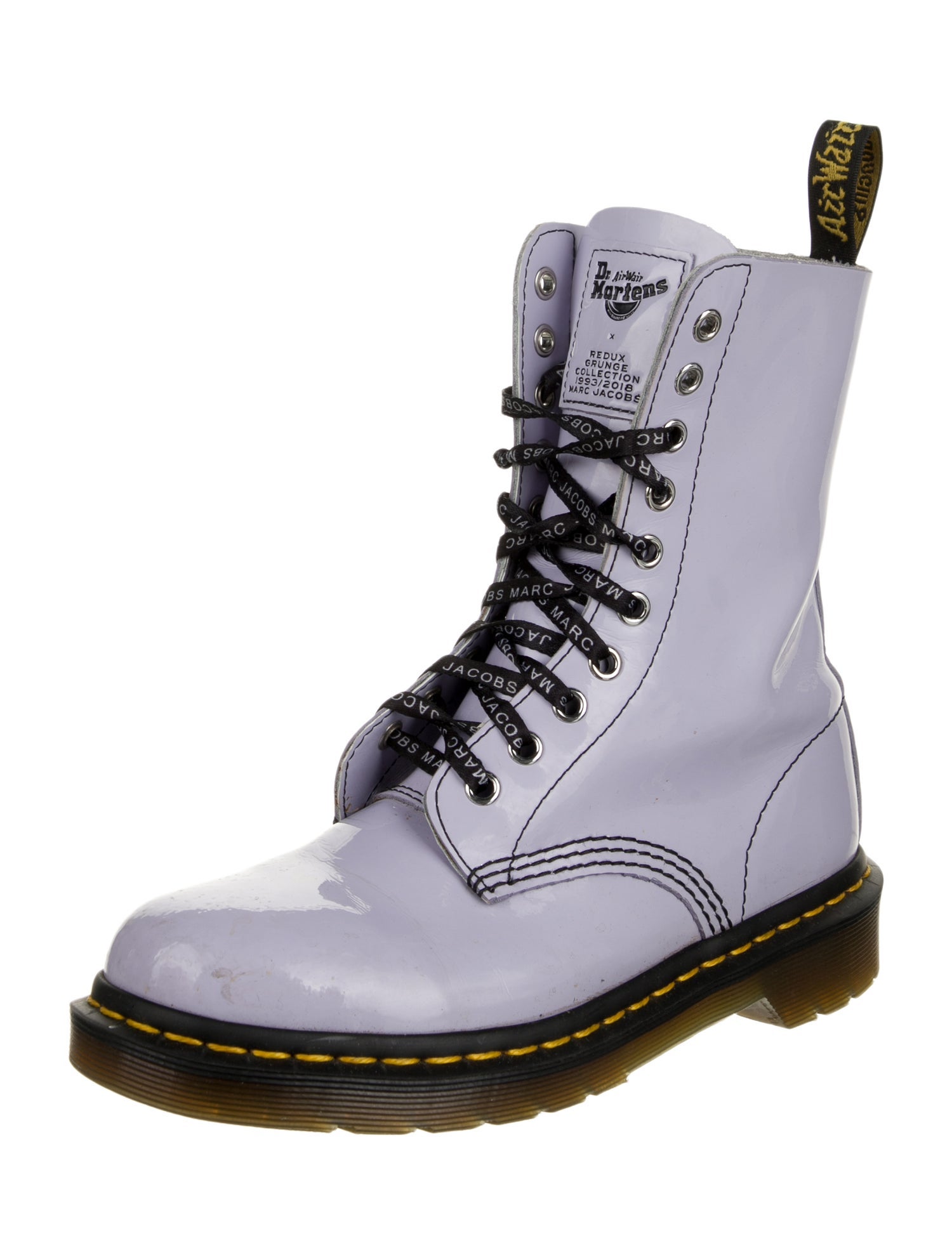 Dr. Martens x Marc Jacobs Patent Leather Combat Boots