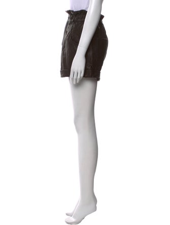 Dundas x Revolve Leather Mini Shorts