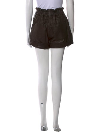 Dundas x Revolve Leather Mini Shorts