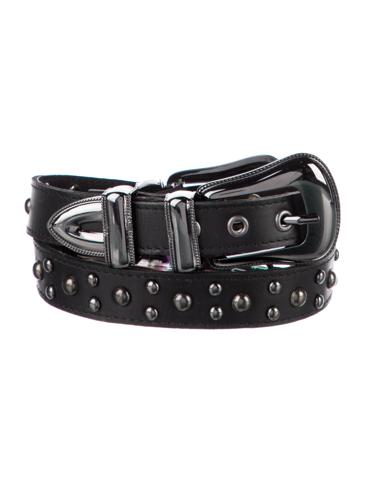 Dundas x Revolve Leather Studded Accents Belt