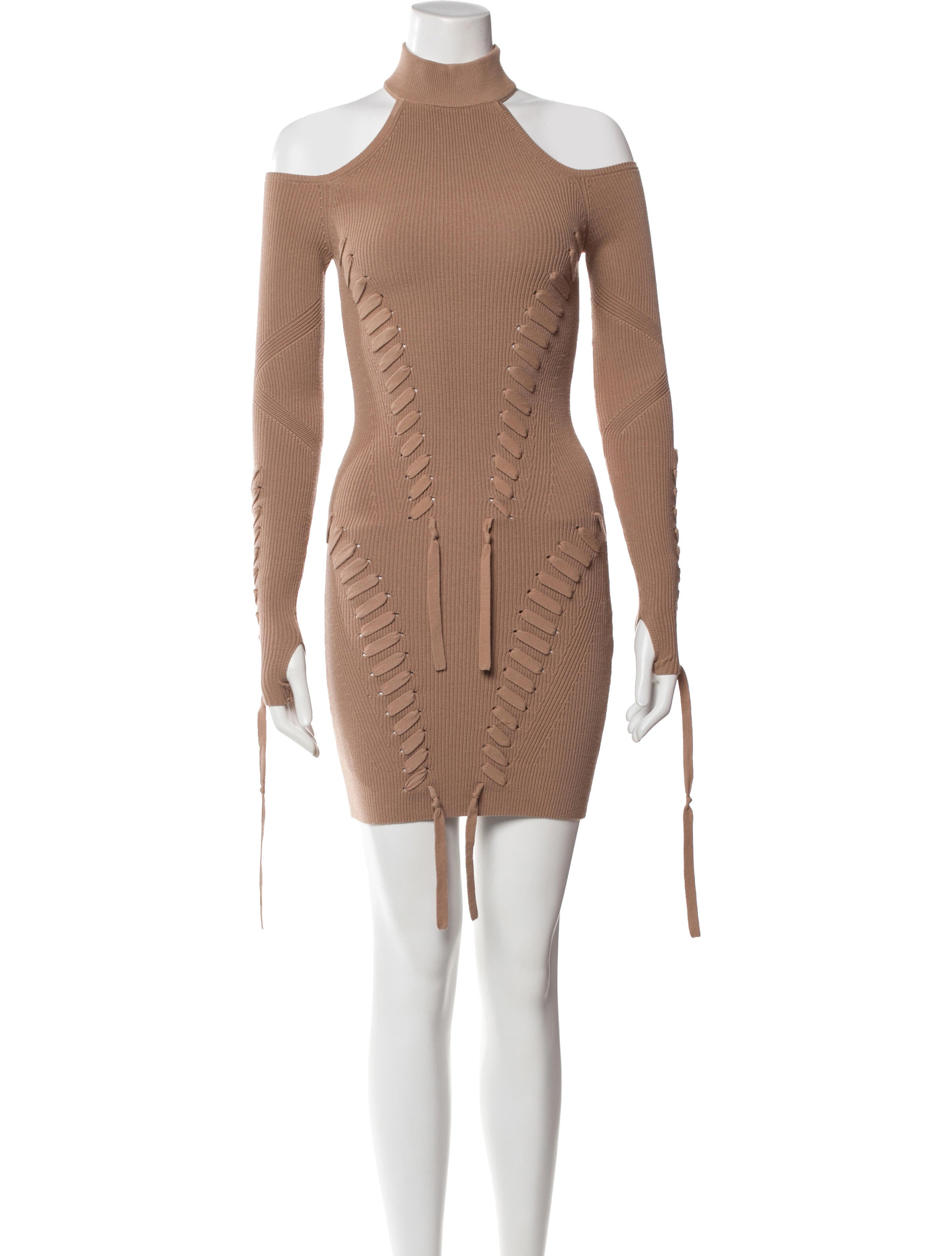 Dundas x Revolve Mock Neck Mini Dress