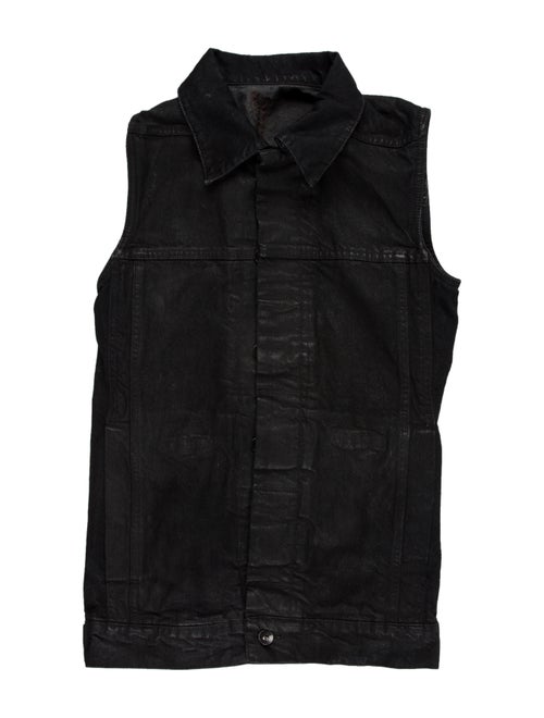 Rick Owens Drkshdw Denim Button-Up Vest denim