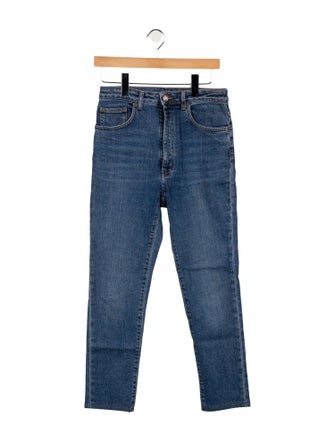 Rick Owens Drkshdw High-Rise Straight Leg Jeans
