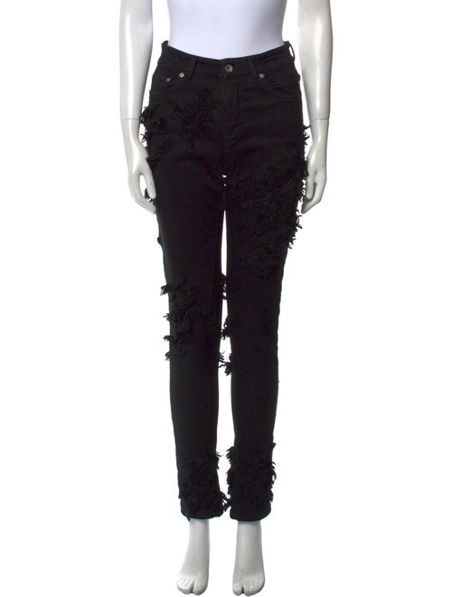 Rick Owens Drkshdw High-Rise Straight Leg Jeans
