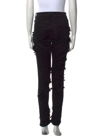 Rick Owens Drkshdw High-Rise Straight Leg Jeans