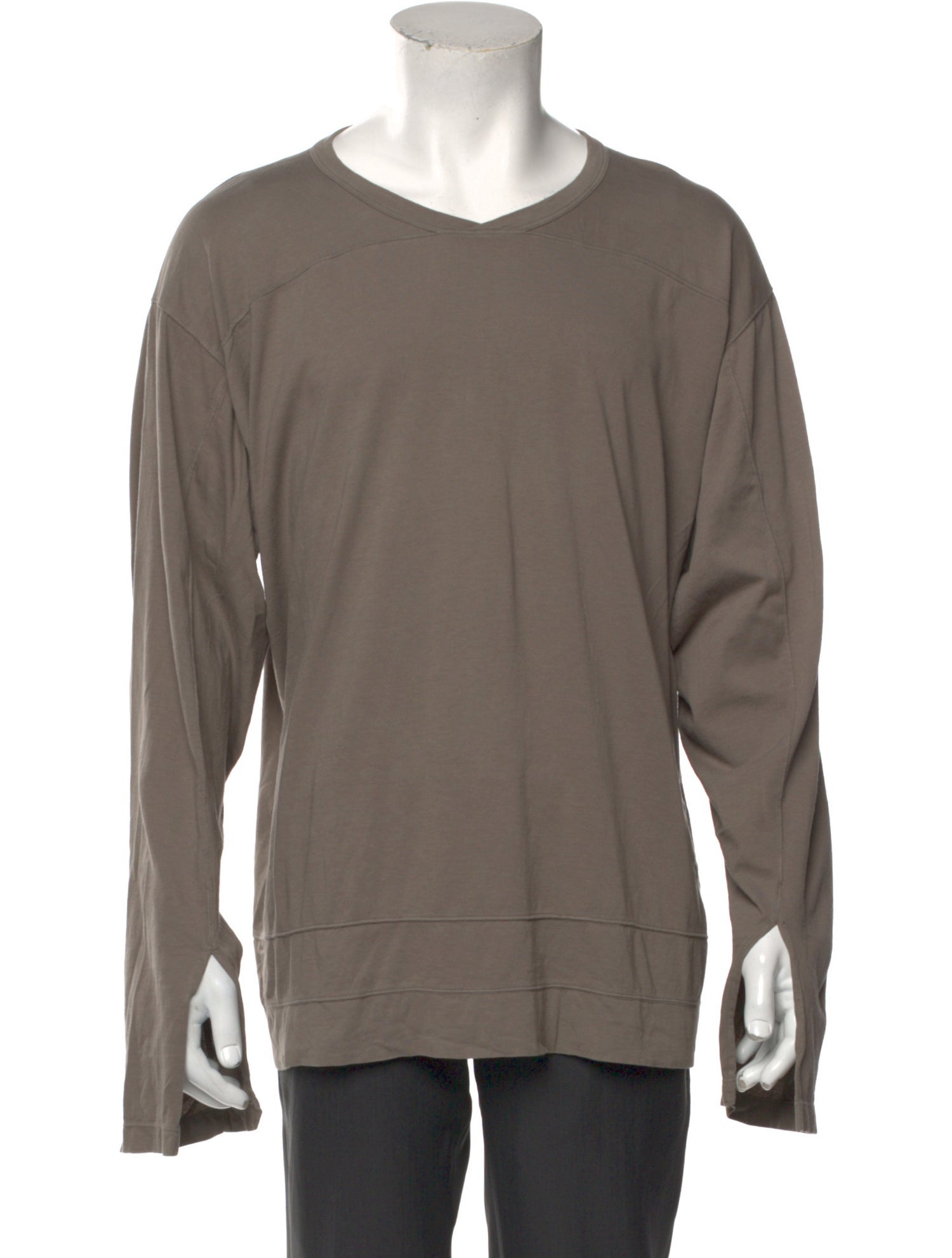 Rick Owens Drkshdw Crew Neck Long Sleeve T-Shirt