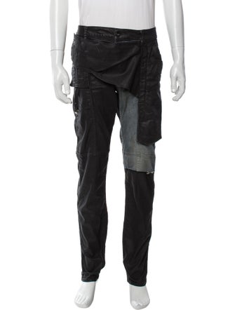 Rick Owens Drkshdw Plaid Print Cargo Pants