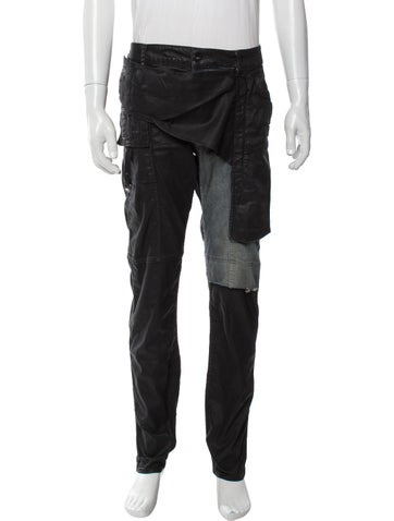 Rick Owens Drkshdw Pants Plaid Print Cargo US 36 | XL