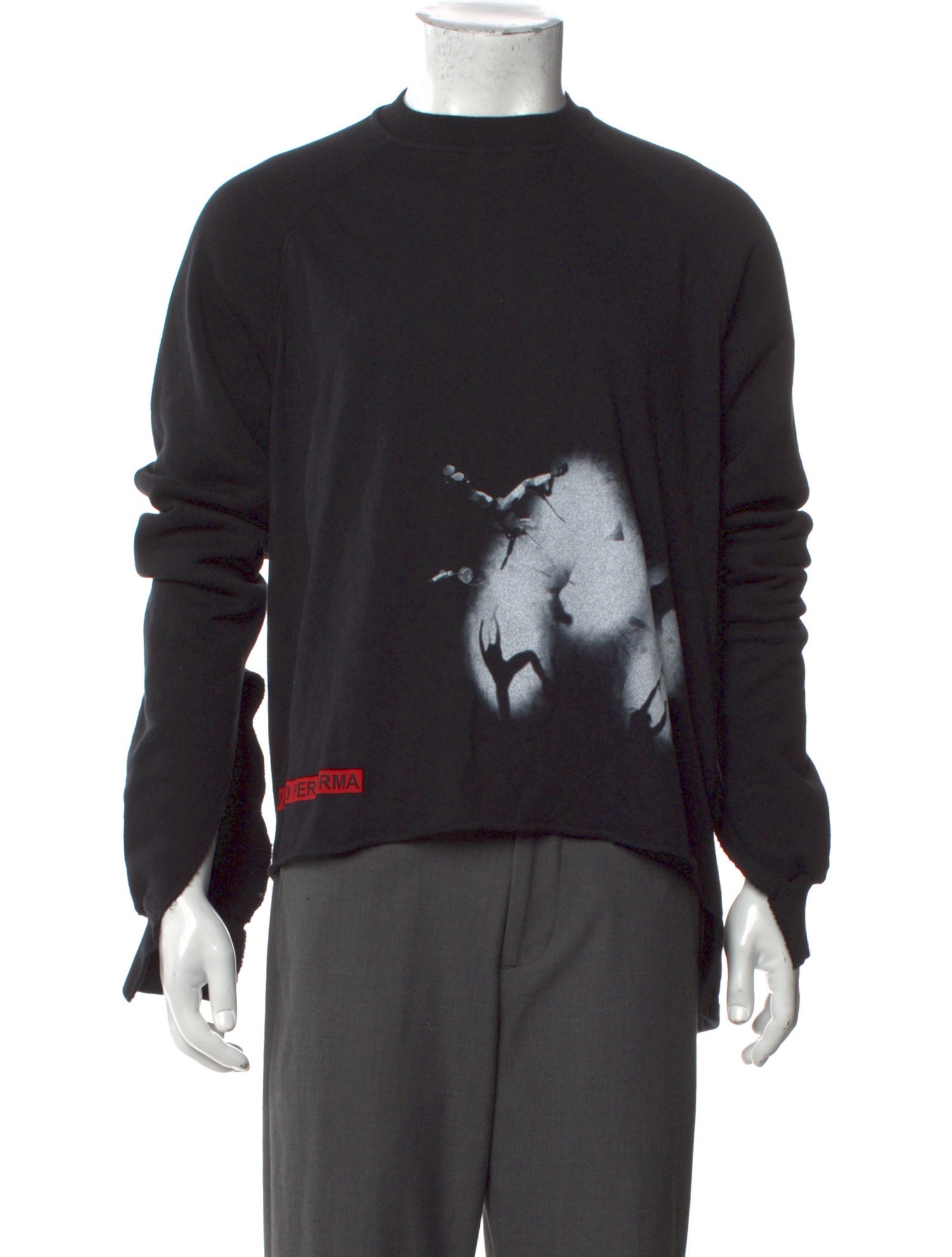Rick Owens Drkshdw Graphic Print Crew Neck Sweatshirt