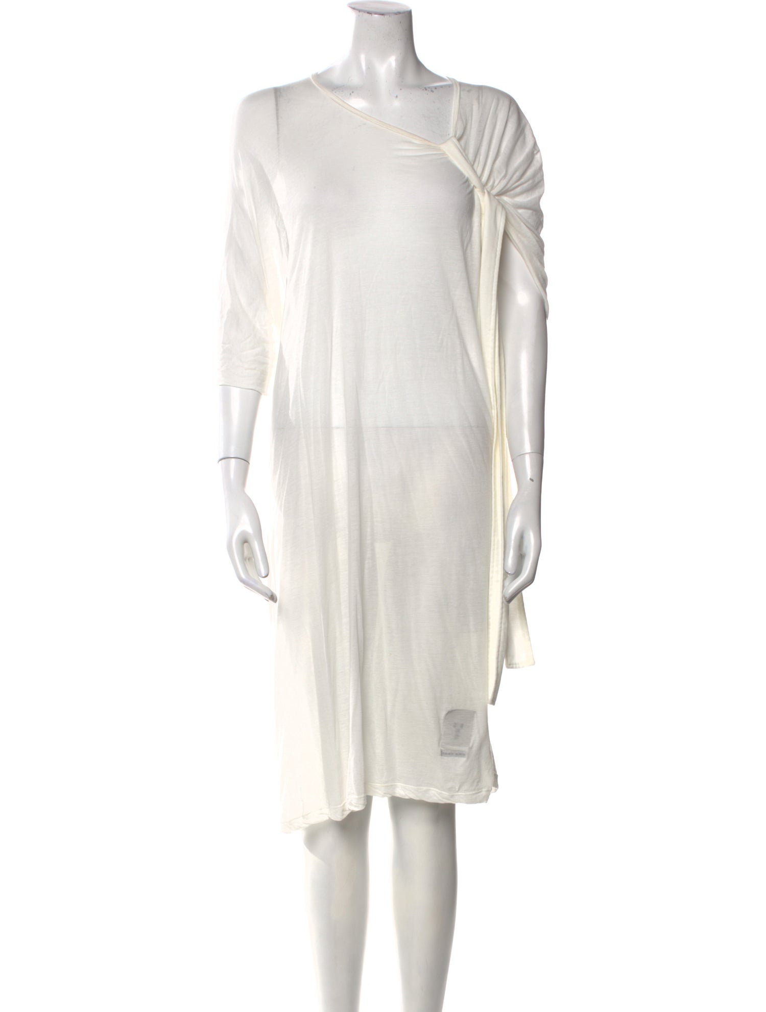 Rick Owens Drkshdw Bateau Neckline Knee-Length Dress