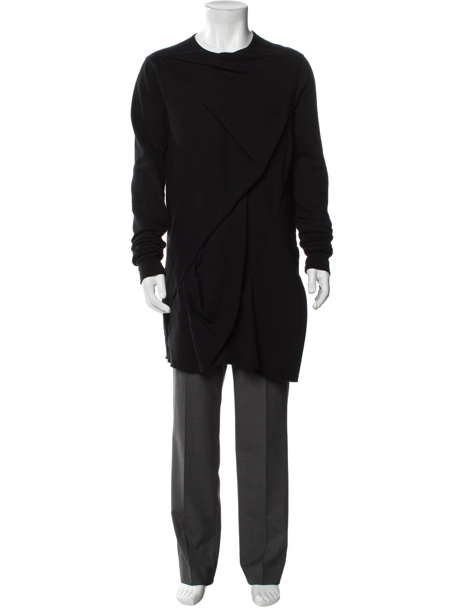 Rick Owens Drkshdw Crew Neck Long Sleeve Sweatshirt