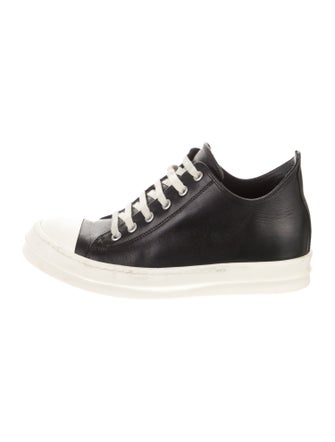 Rick Owens Drkshdw Canvas Colorblock Pattern Sneakers