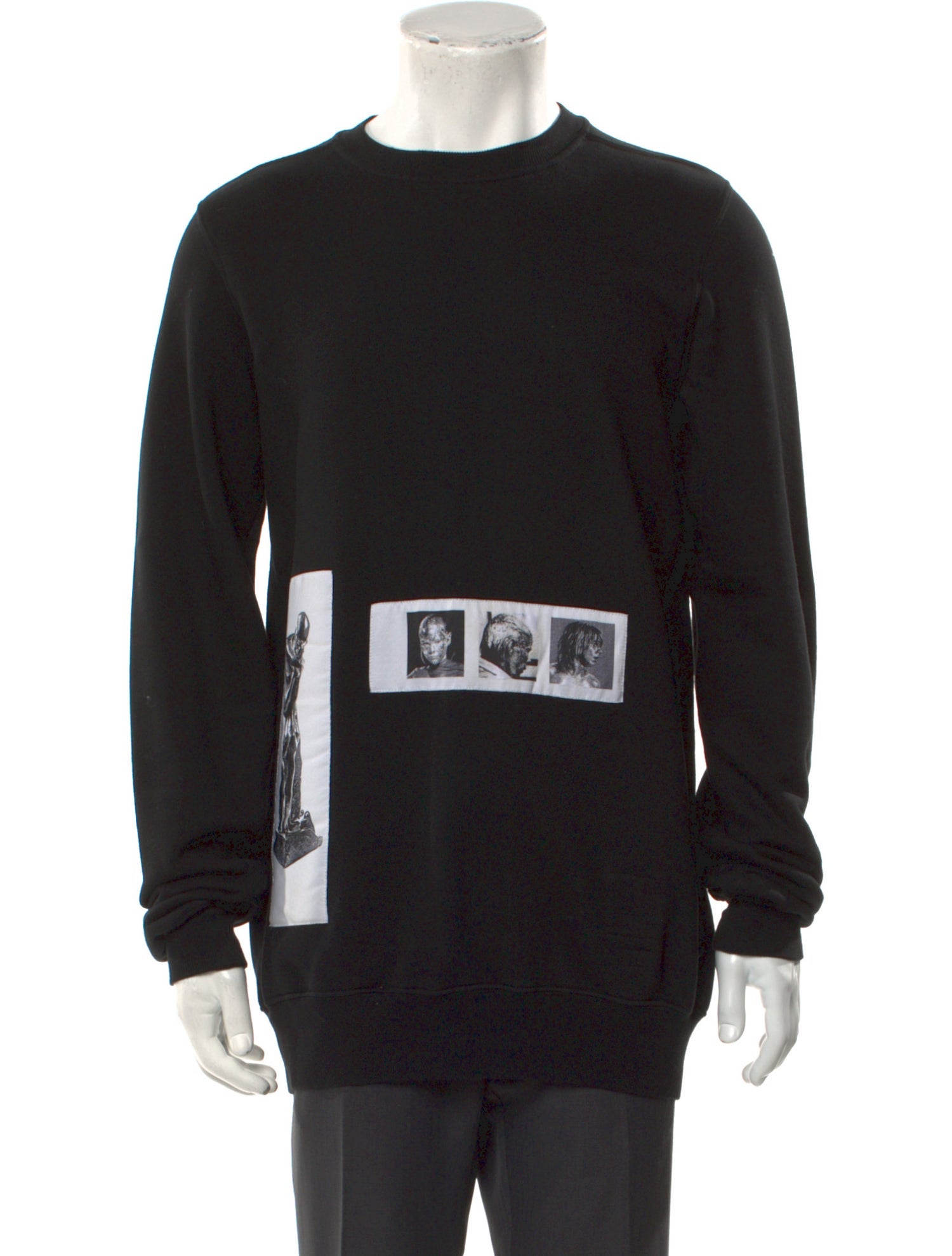 Rick Owens Drkshdw Graphic Print Crew Neck Sweatshirt