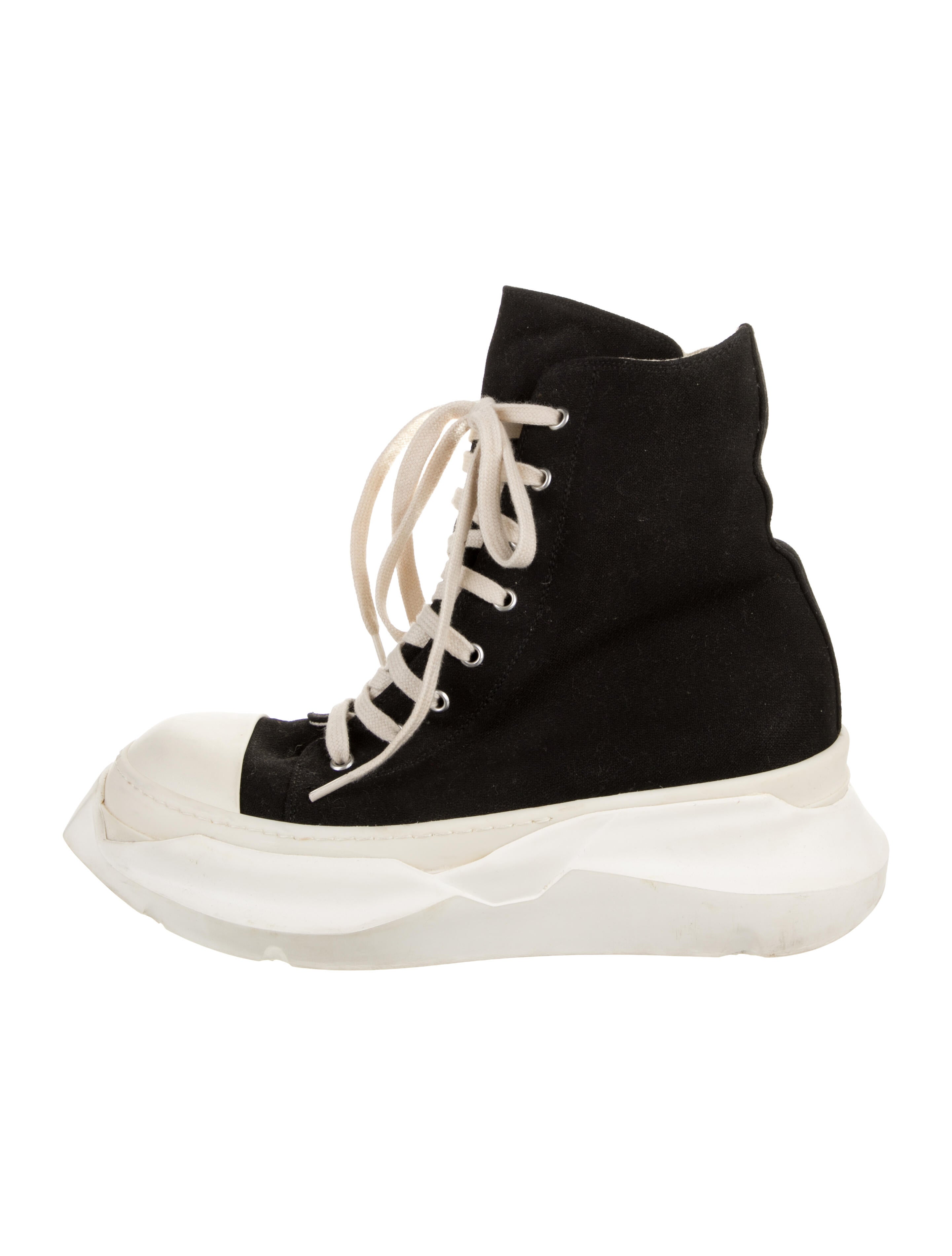 Rick Owens Drkshdw Colorblock Pattern Sneakers - Black