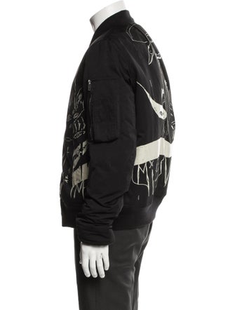 Rick Owens Drkshdw Graphic Print Bomber Jacket