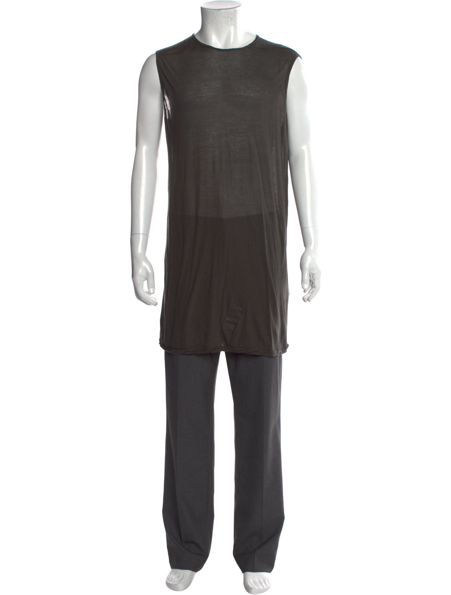 Rick Owens Drkshdw Crew Neck Sleeveless T-Shirt