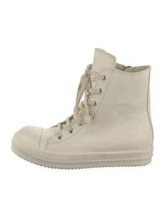 Rick Owens Drkshdw Leather Wedge Sneakers