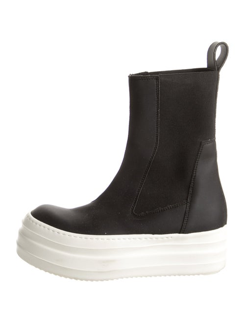 Rick Owens Drkshdw Double Bumper Beetle Leather Chelsea Boots