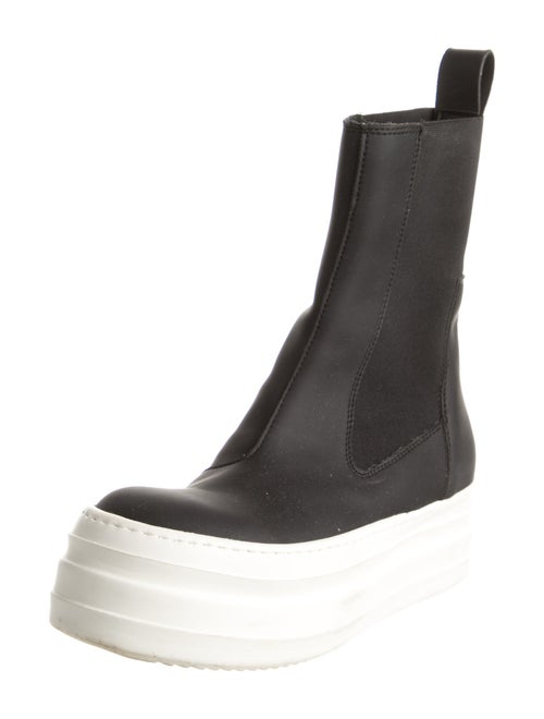 Rick Owens Drkshdw Double Bumper Beetle Leather Chelsea Boots