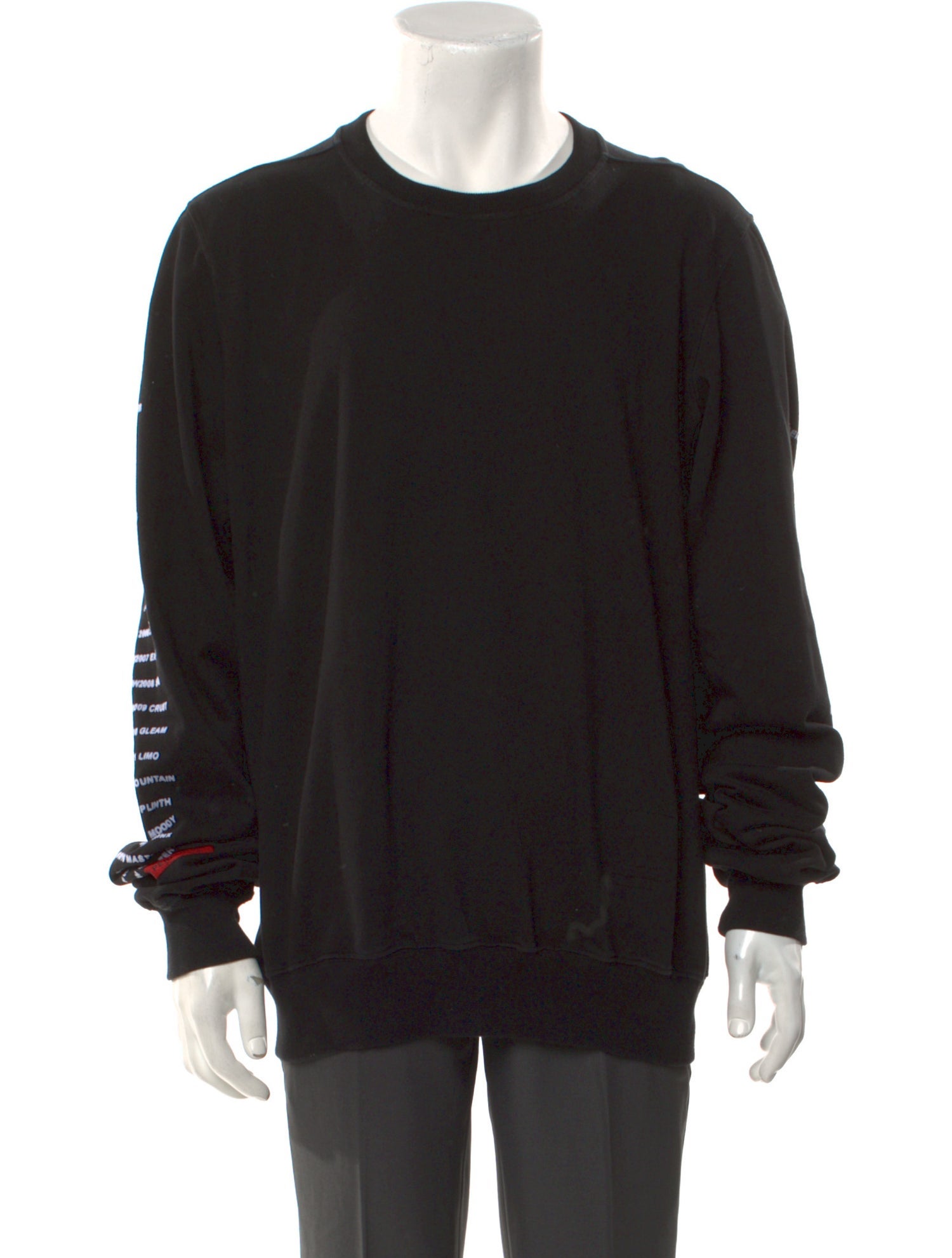 Rick Owens Drkshdw Crew Neck Long Sleeve Sweatshirt