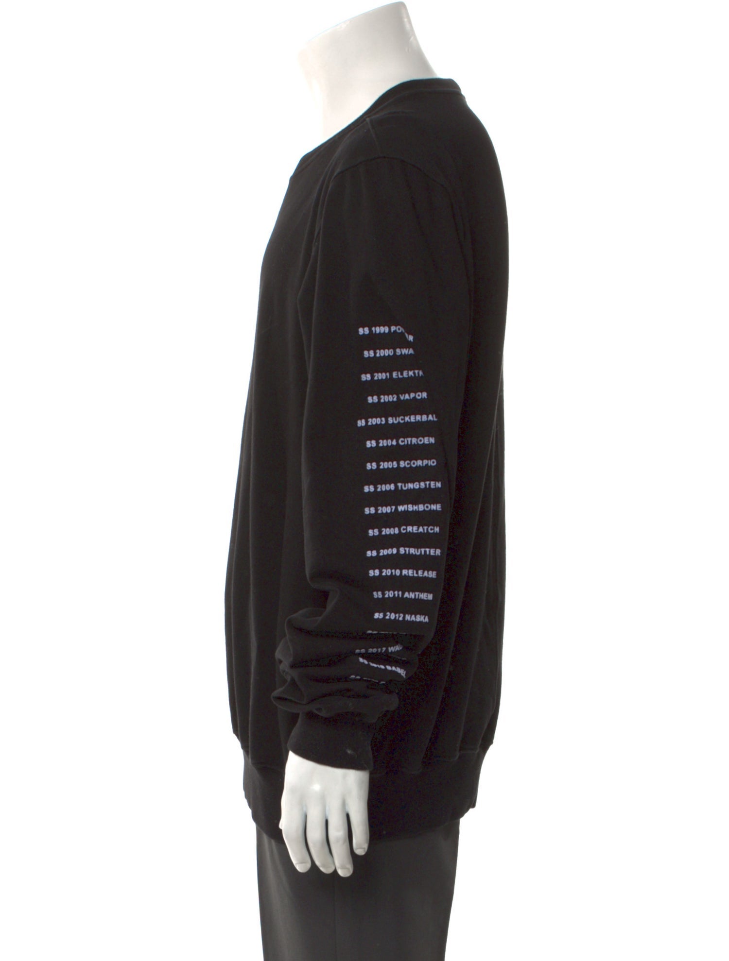 Rick Owens Drkshdw Crew Neck Long Sleeve Sweatshirt